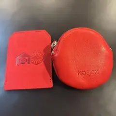 NO SIGN レザーコインケース レッド 小銭入れ