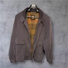 90s woolrich ウールジャケット 襟レザー ウールリッチ ハリントン