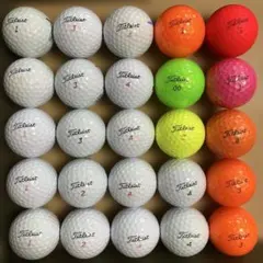 素人が集めたゴルフロストボール25球 Titleist