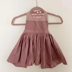 MARLMARL マールマール エプロンドレス お食事エプロン  くすみピンク