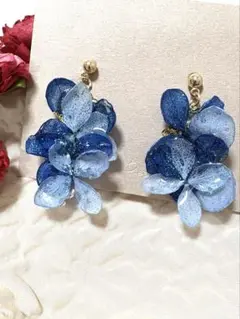 新♡紫陽花ピアス14
