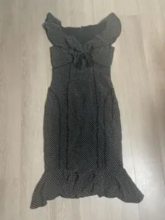 EPOCA ドット 水玉 ノースリーブロングワンピース サイズ40