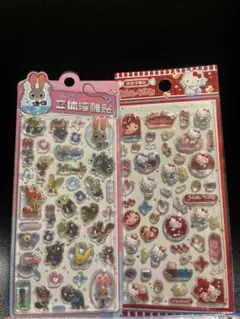 正規品ズートピアハローキティボンボンドロップシール2枚セット日本未発売