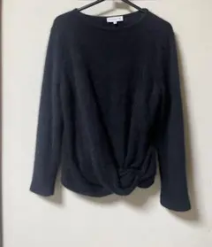 MACKINTOSH LONDONラメ入りブラック羊毛混セーター 38