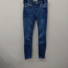 (6)ZARA スキニーデニム ダークブルー