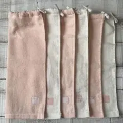 おりこうタオル おりこうエプロン ゴム紐タイプ(さくらんぼ) 一重 6枚セット