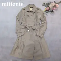 【ミッテンテ】レディース ベージュ ダブルブレスト トレンチコート サイズ9号