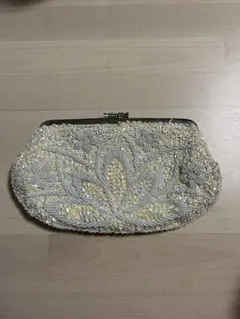 ビーズ　がま口 ポーチ