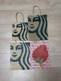 Starbucks ショップ袋 4枚セットのサムネイル