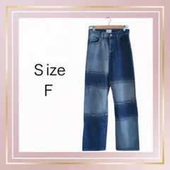 W.W.G パッチワークデニムパンツ デニムパンツフリーサイズ FREESIZEのサムネイル