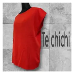 【新品タグ付き】Te chichi ハイツイストノースリーブPO レッド Mのサムネイル