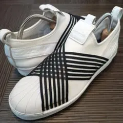 極美品☆adidas スーパースター スリッポン 完売品 希少 白 25.5cm