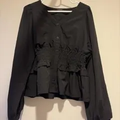 SUREVE ブラック ブラウス 長袖