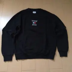 Tommy Jeans ブラック スウェット