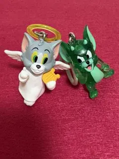 トムとジェリー 天使のトム 悪魔のジェリー めじるしチャーム 2個セット