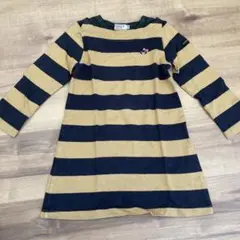 ミキハウス　DOUBLE.B ストライプワンピース 100cm