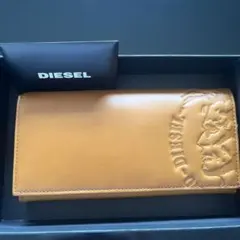 DIESEL 長財布 レザー キャメルのサムネイル