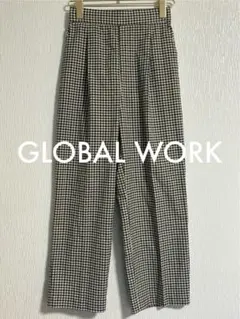 GLOBAL WORK グローバルワーク　チェックストレートパンツ