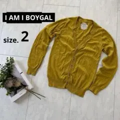 再【I AM I BOYGAL アイアムアイボイガル】カシミヤ混 カーディガン