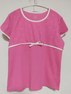 Paradiso パラディーゾ テニスウェア 半袖Tシャツ ピンク ハート柄 Lのサムネイル