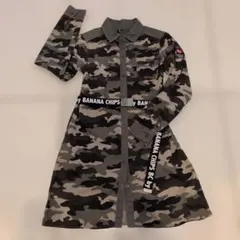 BANANA CHIPS 迷彩柄 シャツワンピース