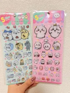 韓国限定発売♡ちいかわうさぎハチワレ♡ぷっくりシール♡レジンシール