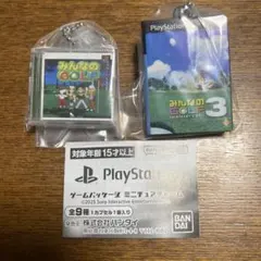 ゲームパッケージミニチュアチャーム／みんなのゴルフ／みんなのゴルフ3