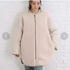 SHOO-LA-RUE　リバーシブル　ボアキルトジャケット　コート