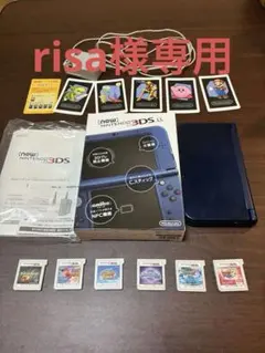 【箱付き】 New ニンテンドー 3DS LL メタリックブルー、ソフト付‼️