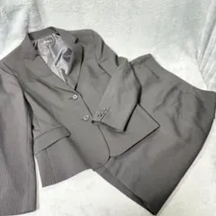 アラマ　alama スーツ　スカート　セットアップ　ブラック　ストライプ　11号