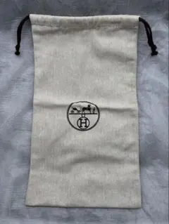 Hermès エルメス　ヘリンボーン　巾着保存袋　39x22cm