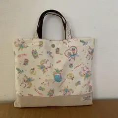 NO.255 ☆ハンドメイドお道具袋 デザートアイボリーユニコーン