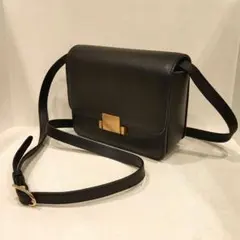 新品未使用 Kabinett カビネ BOXショルダーバッグ　ブラック