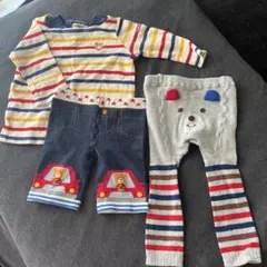 ミキハウス　HOT BISCUITS トップス・ボトムス・おしりクマタイツ