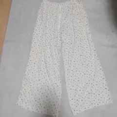 ユニクロ　リブワイドイージーパンツ