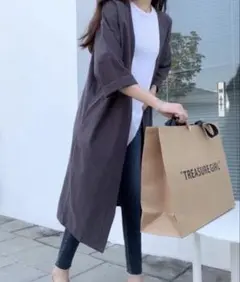 綿麻ロングカーディガンのサムネイル