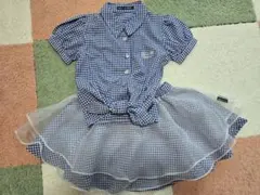 BANANA CHIPS ギンガムチェック ツーピース