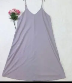 【RELACHE】キャミソールワンピース ロング 紫 スリット