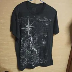 APT.9 マップ柄 グラフィック Tシャツ M
