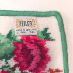 FEILER コットン100% ハンカチ ローズ柄