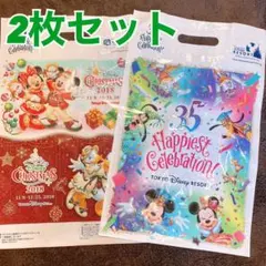ディズニー ランド35周年 クリスマス ショッパー 2枚セット