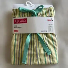 新品未使用　ユニクロ リラコ　ストライプ 柄 Lサイズ