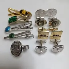 カフス　ネクタイピン　④まとめ売り　ゴールドカラー等　アクセサリー