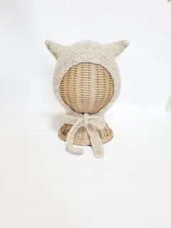 猫耳ボンネット Sサイズ