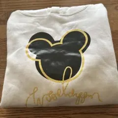 ミッキーマウス シルエット 長袖パーカー Sサイズ
