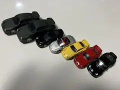 ポルシェ　ミニカーセット 7台 グレー 黒 銀 黄色 赤