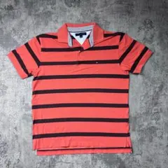 ポロシャツ　半袖　US古着　TOMMYHILFIGER ボーダー　希少　P 25
