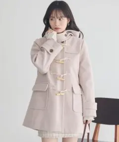 earth music&ecologyダッフルコート ライトベージュ F