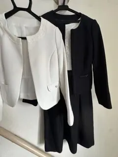 ホワイト・ブラック 3点セット セレモニースーツ