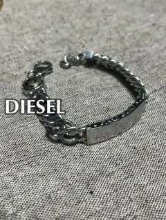 DIESEL ディーゼル ブレスレット ブレイブマン プレート ステンレス